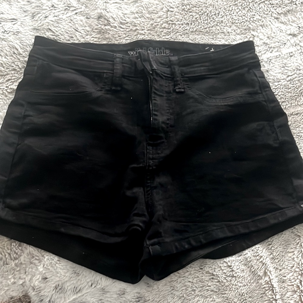 Black high waisted shorts